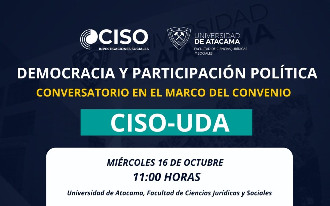 Conversatorio CISO-UDA: Democracia y Participación Política