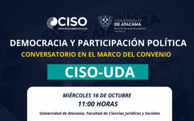 Conversatorio CISO-UDA: Democracia y Participación Política